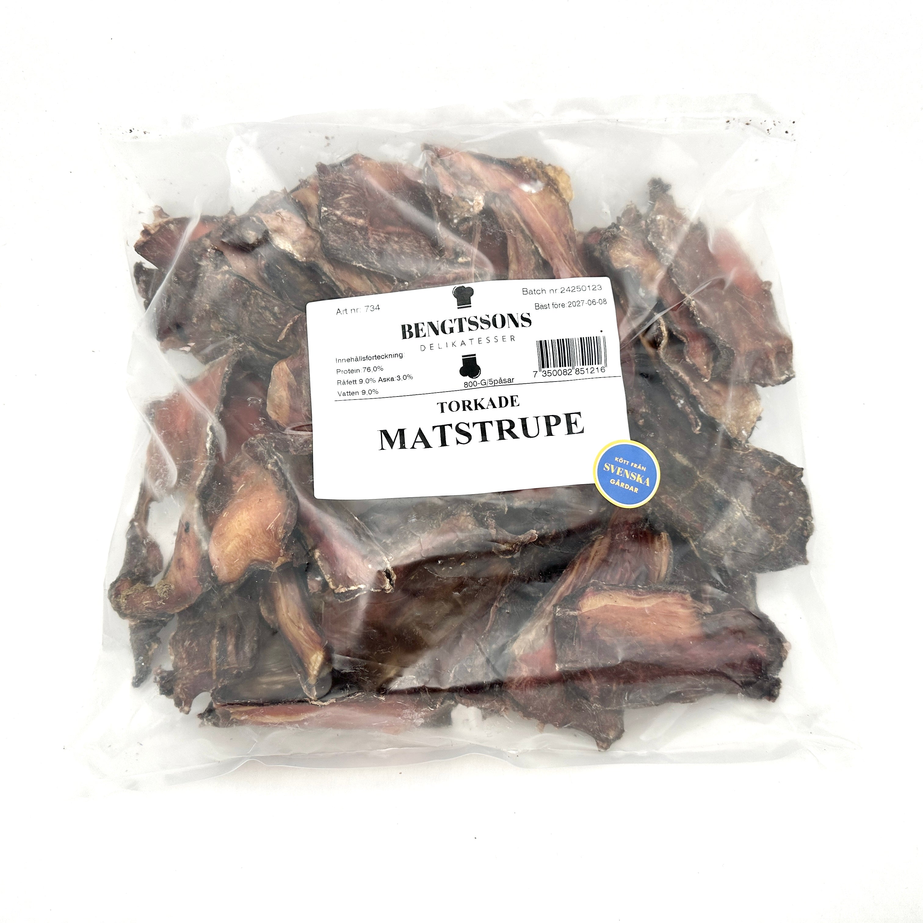 Bengtssons Delikatesser - Torkad matstrupe (80g eller 800g)