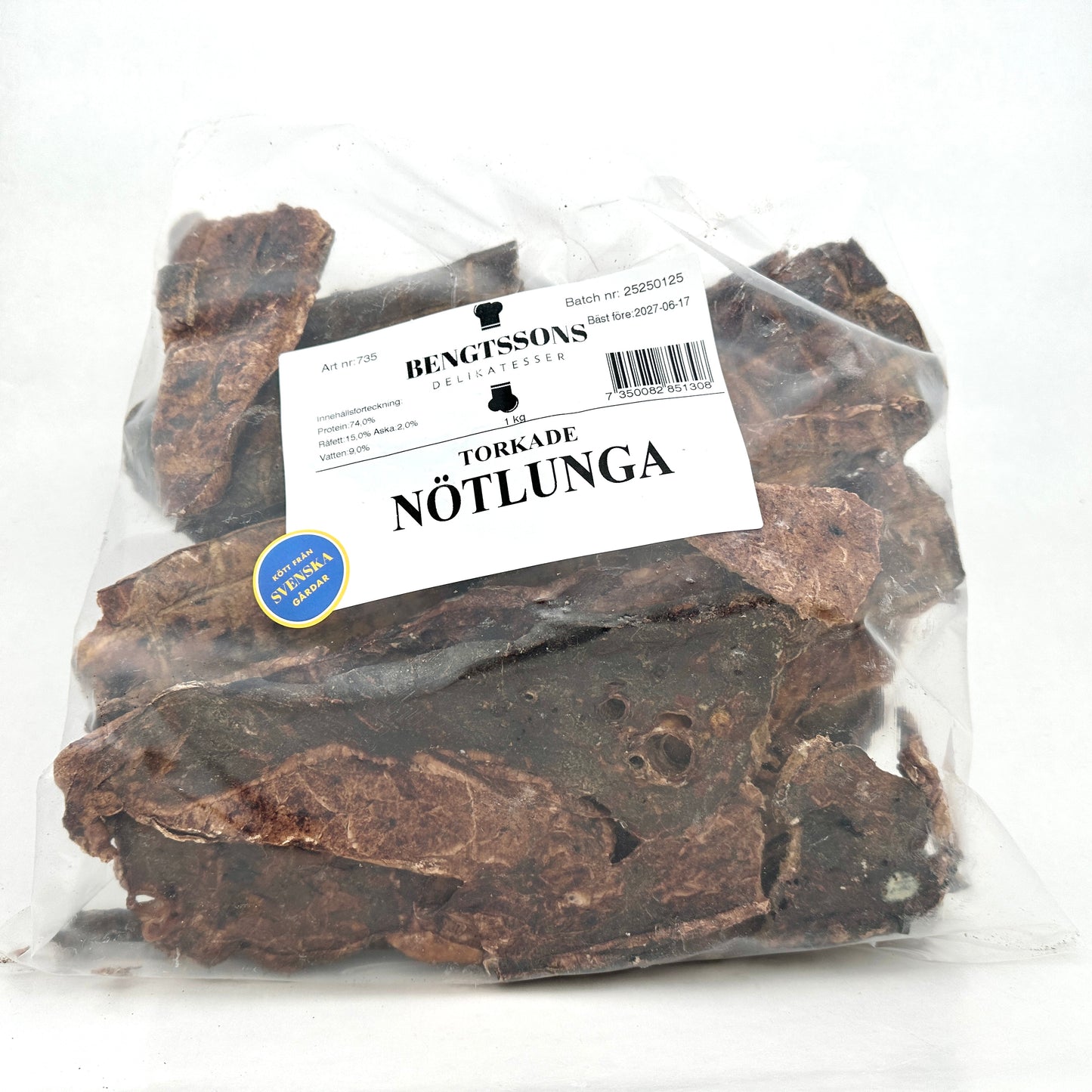 Bengtssons Delikatesser - Nötlunga (80g eller 1kg)