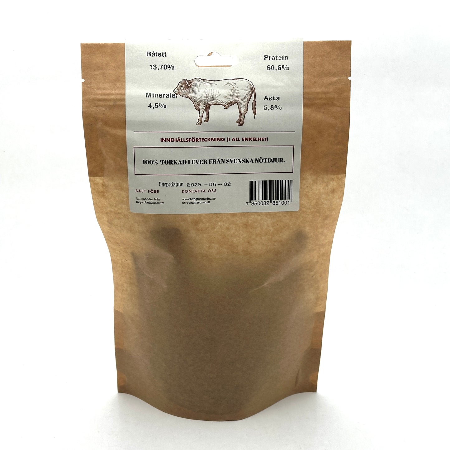 Bengtssons Delikatesser - Oxlever (110g eller 1kg)
