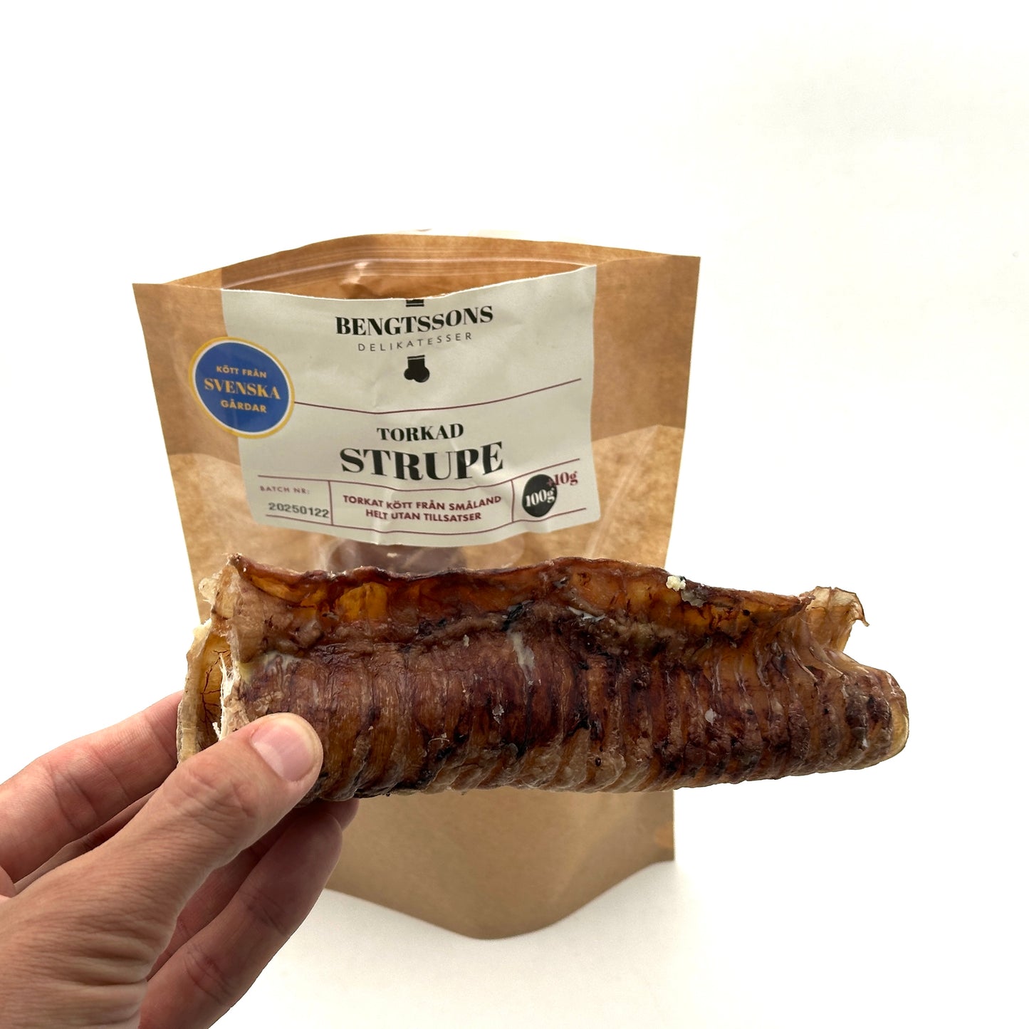 Bengtssons Delikatesser - Torkad nötstrupe (110g eller 1kg)