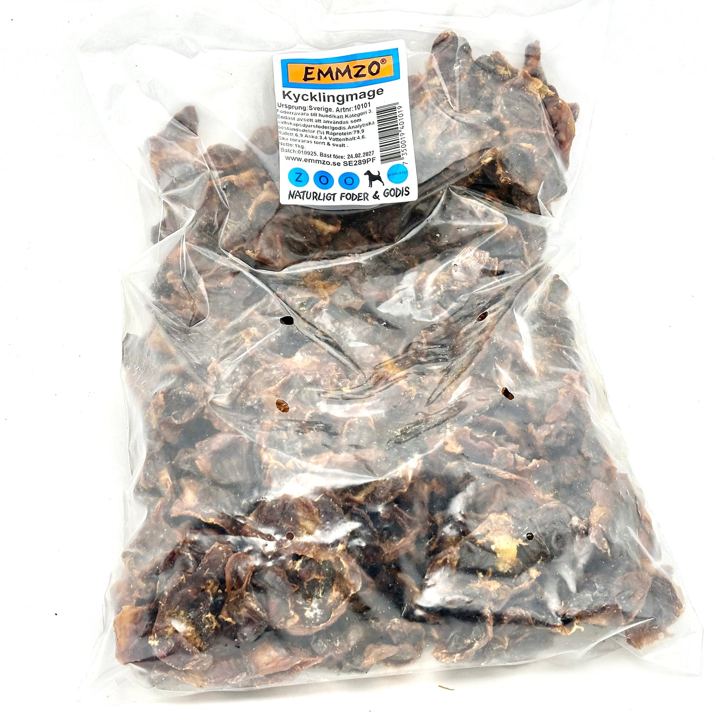 Emmzo - Svensk kycklingmage (200g eller 1kg)
