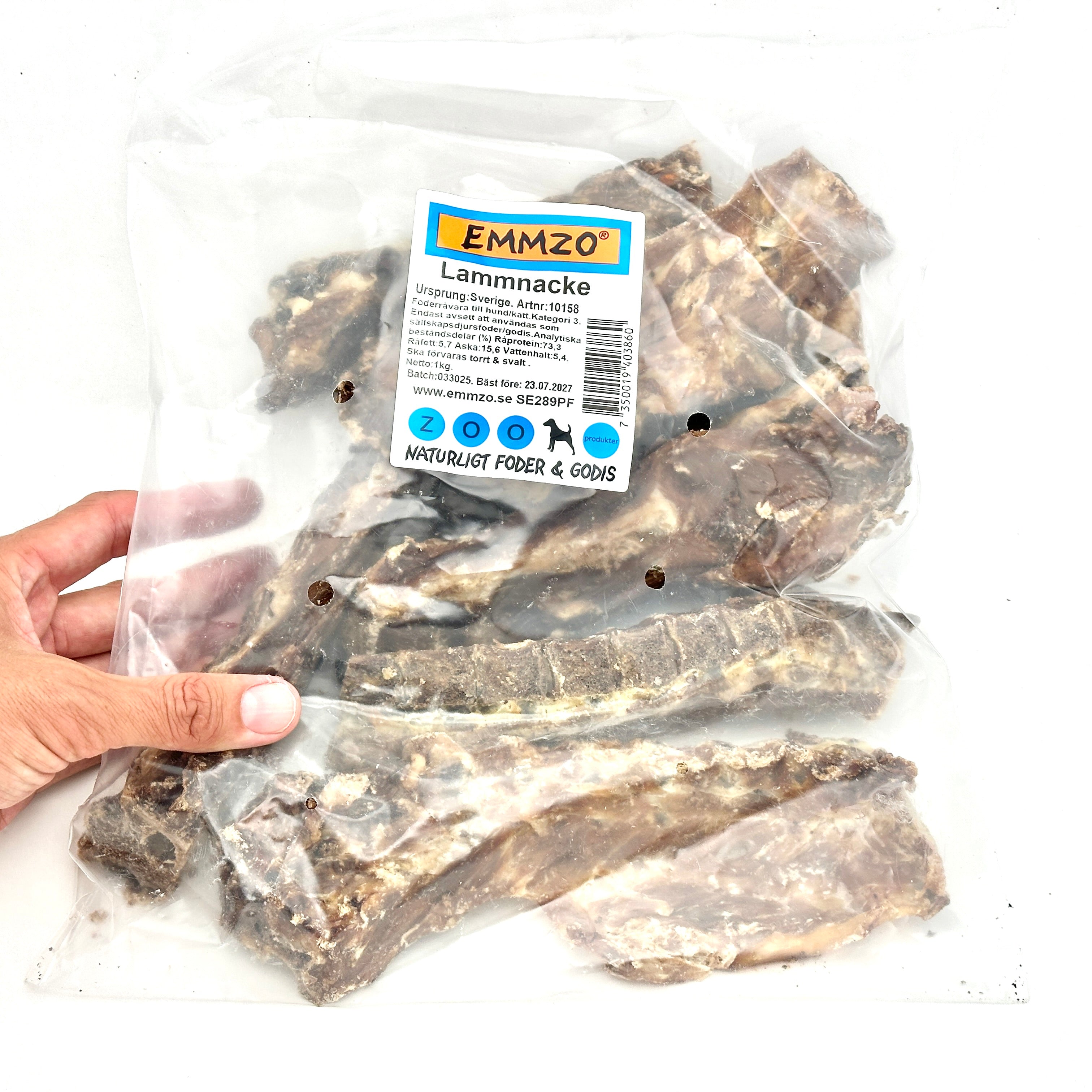 Emmzo - Svensk lammnacke (1kg)