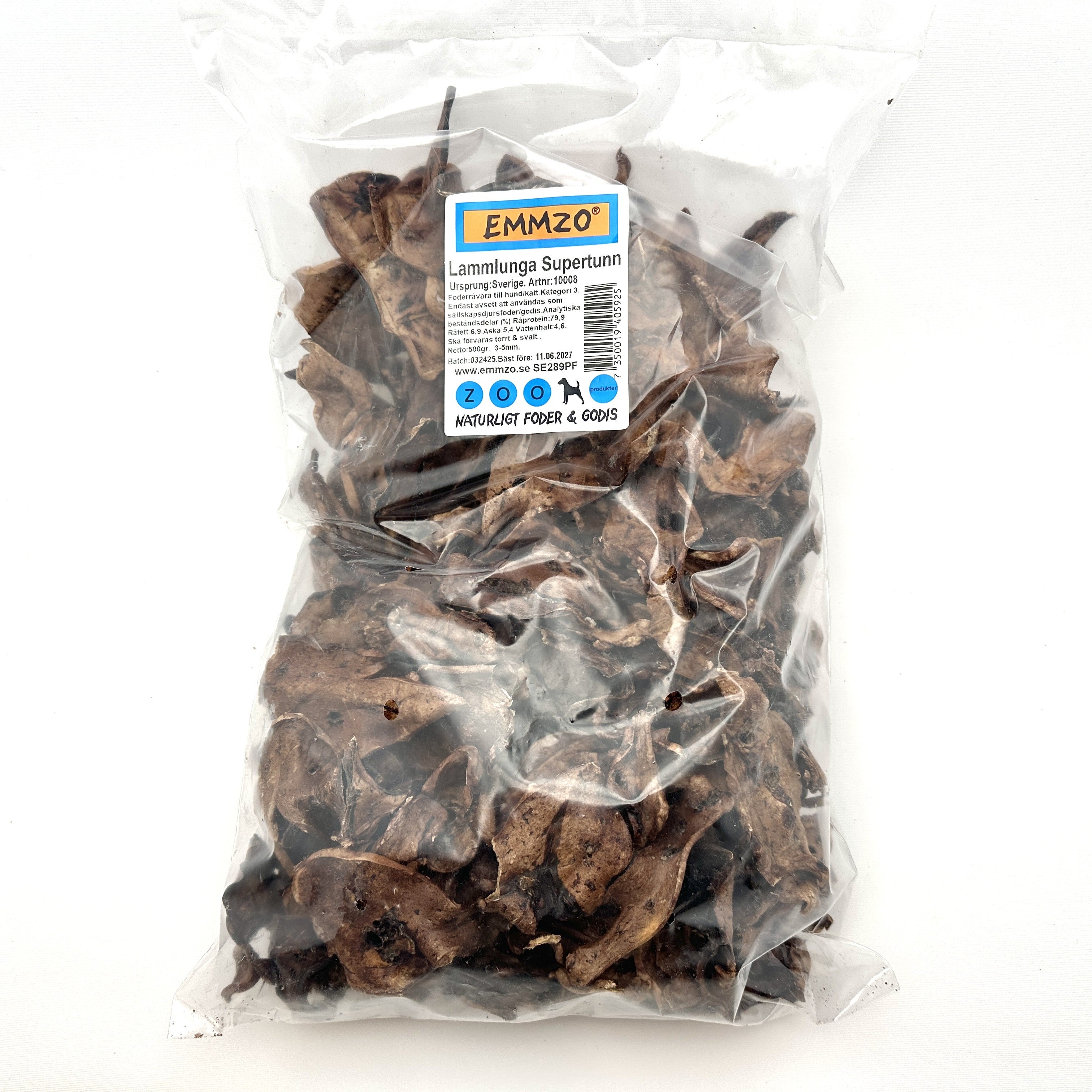 Emmzo - Svensk lammlunga supertunn (500g)