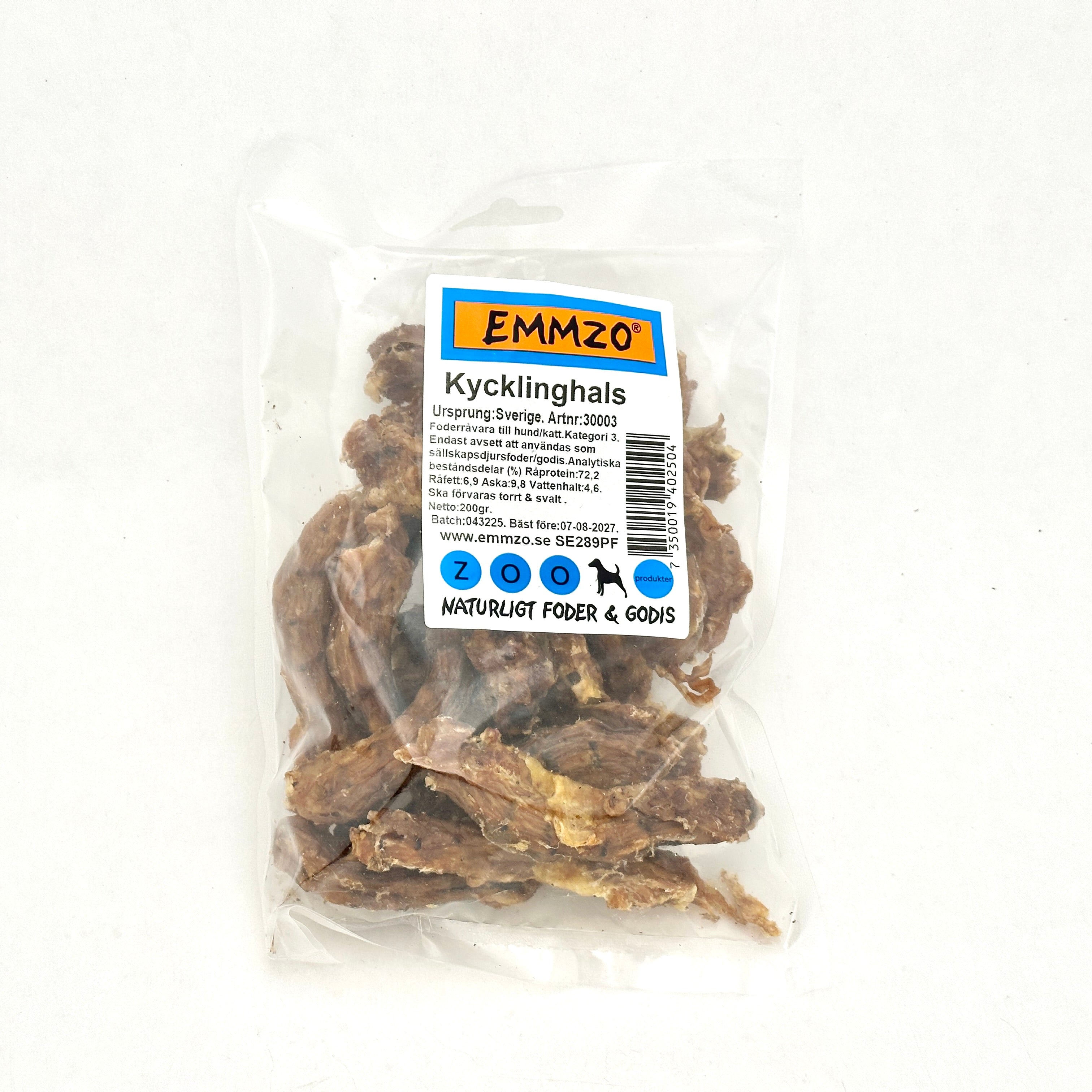 Emmzo - kycklinghals (200g eller 1kg)