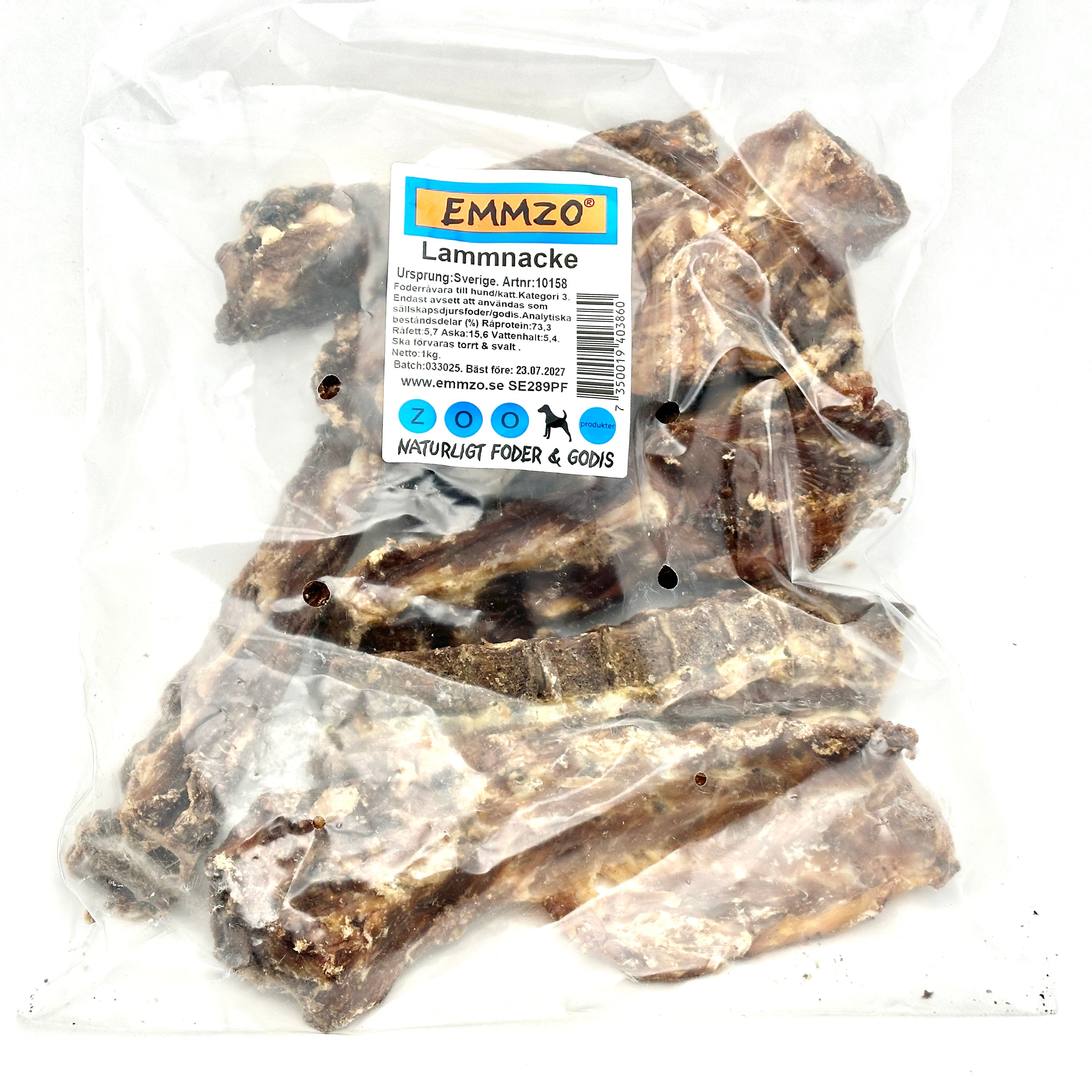 Emmzo - Svensk lammnacke (1kg)