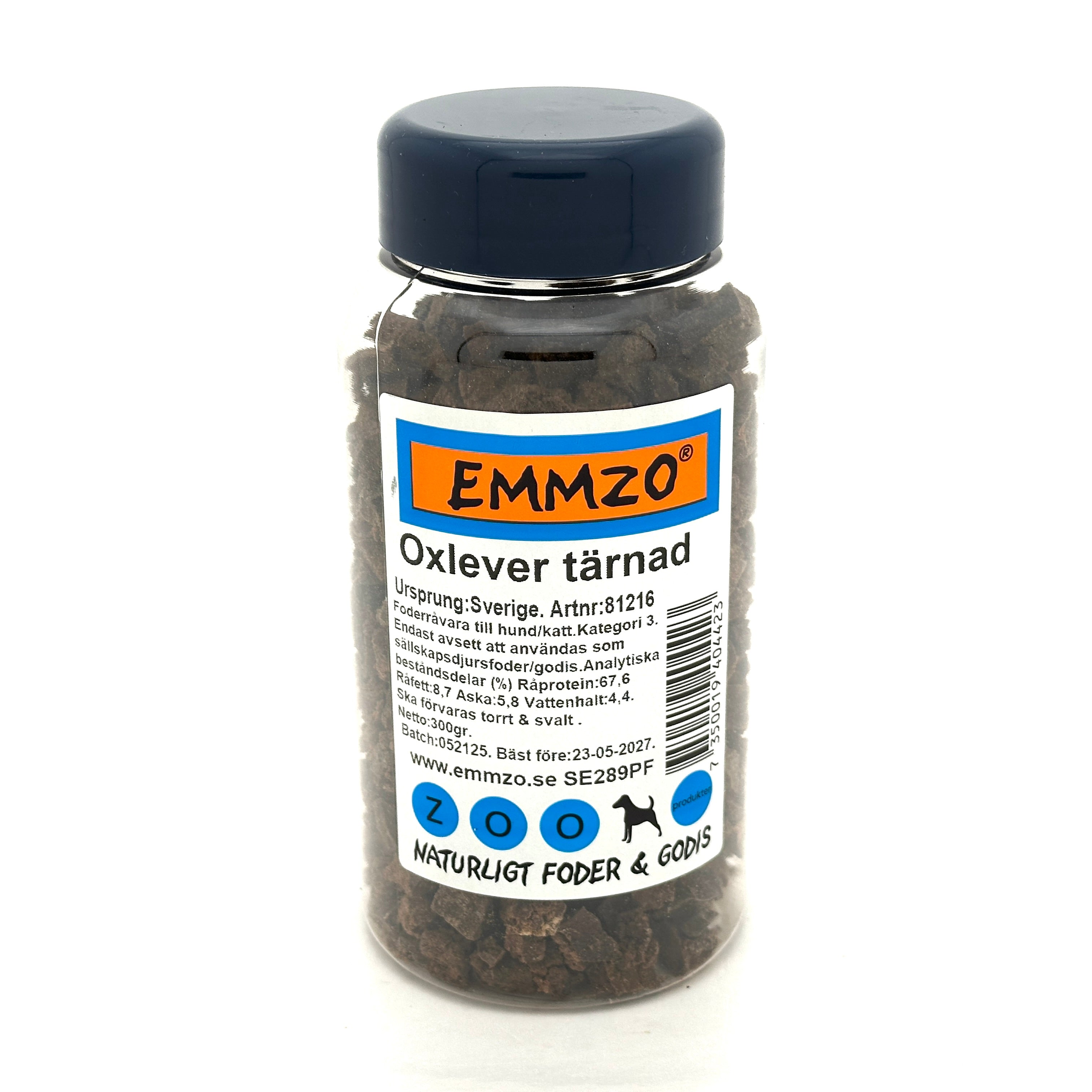 Emmzo - Svensk oxlever tärnad (100g, 300g eller 1kg)