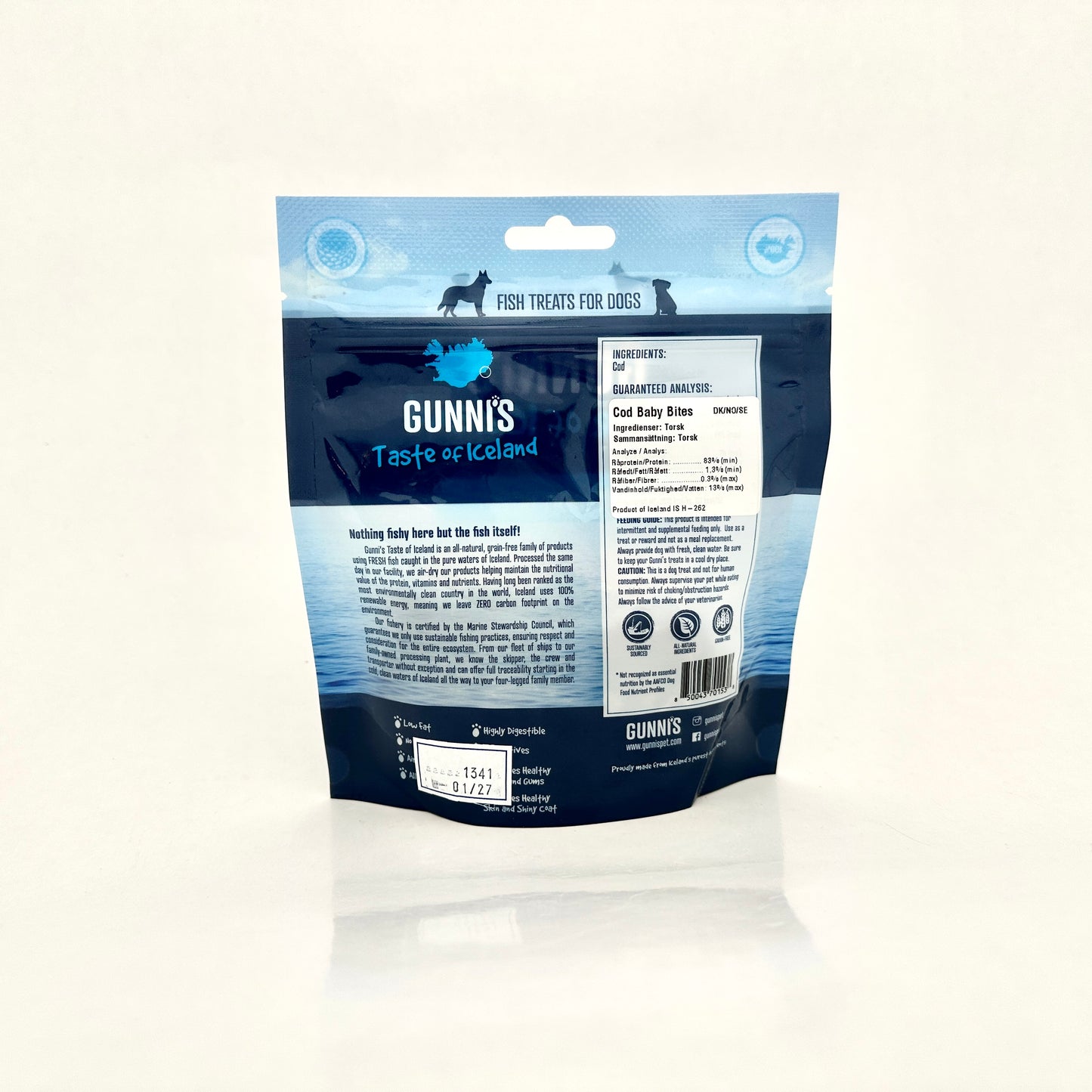 Gunnis - Bitar av torsk (85g)
