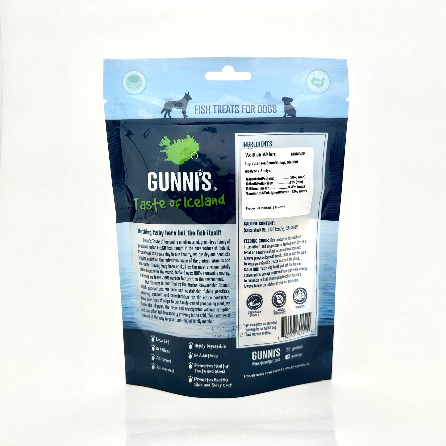 Gunnis - Kex av havskatt (85g)