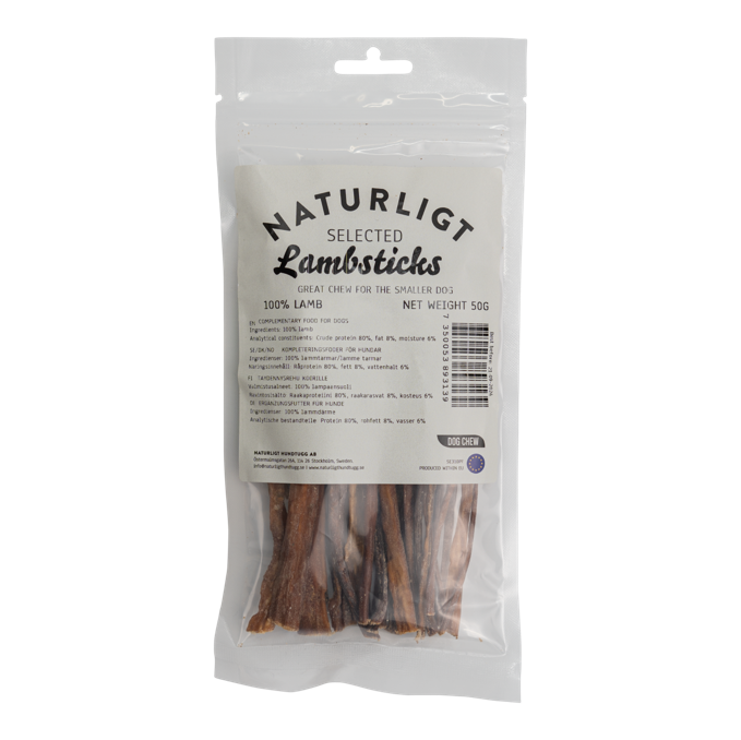 Naturligt selected - Lammsticks (50g)