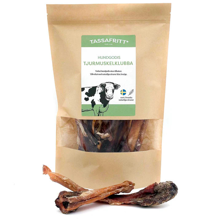TassaFritt - Svensk tjurmuskelklubba 15-30cm (500g)