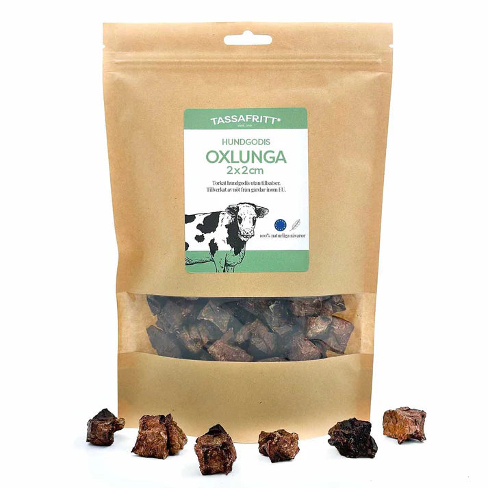 TassaFritt - Oxlunga i kuber 2x2cm (100g eller 1kg)