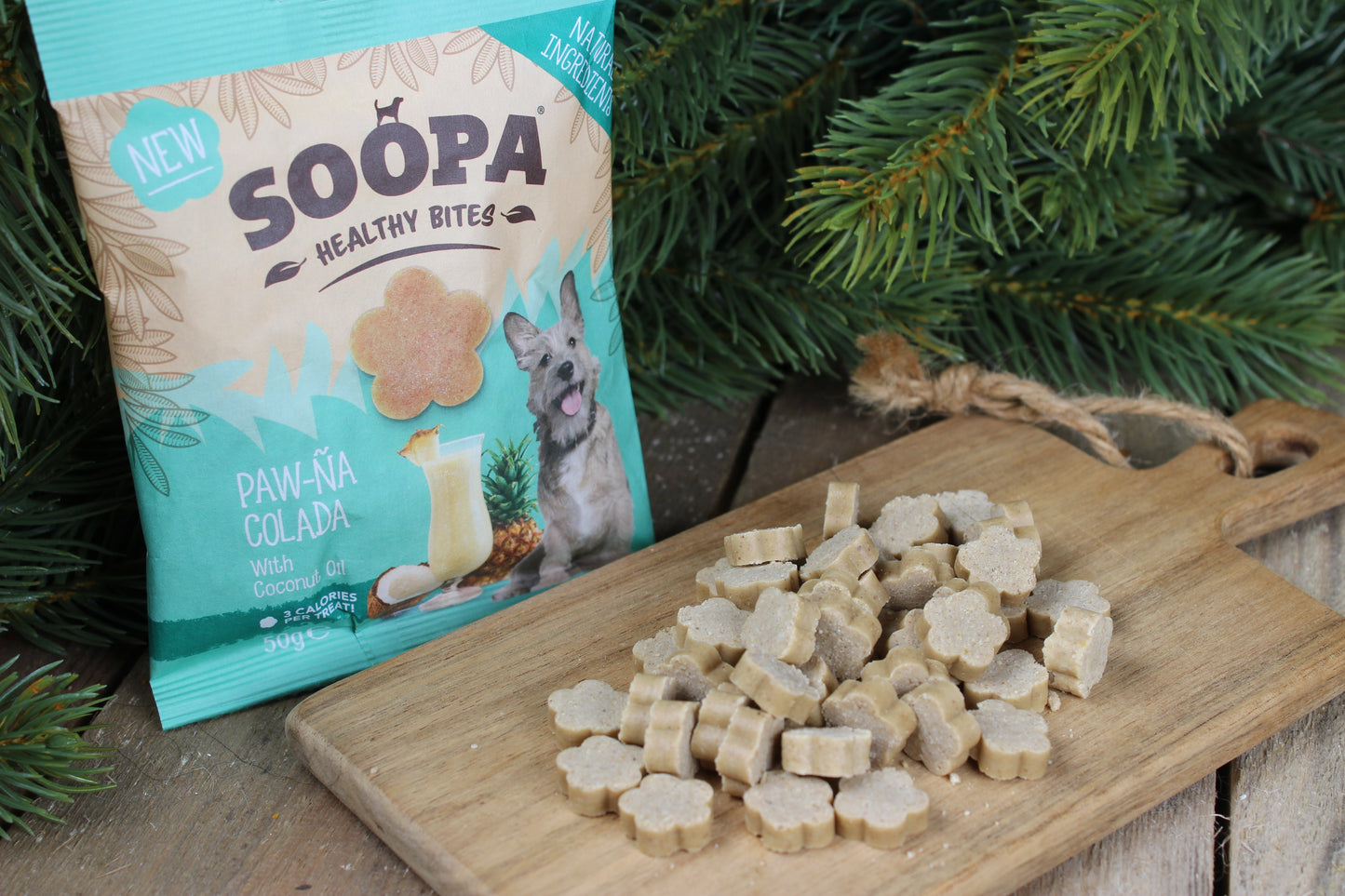 Soopa - Hundgodis | Paw-Na Colada, kokos och ananas (50g, 50 bitar)