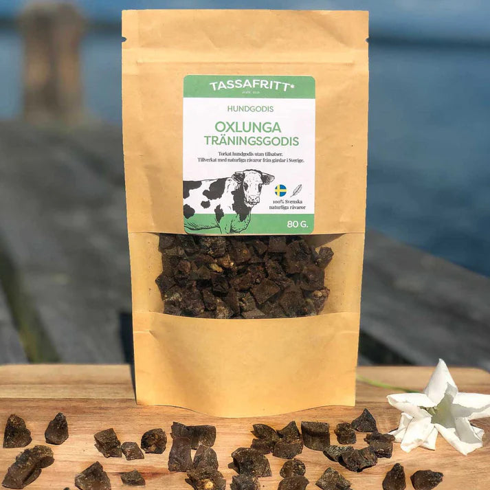 TassaFritt - Svensk oxlunga i minibitar (80g)