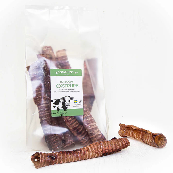 TassaFritt - Svensk oxstrupe hel 40cm (7st i påse)
