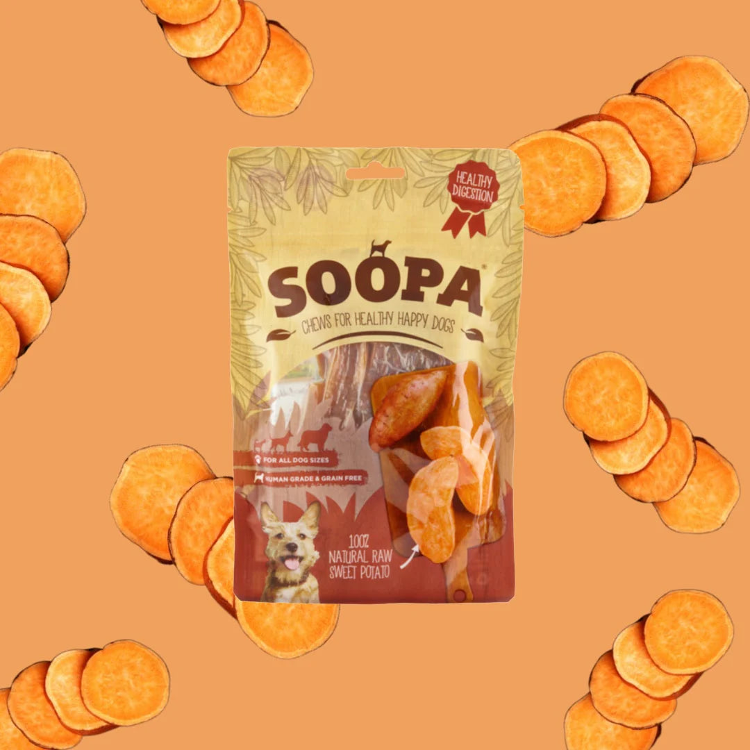 Soopa - Tugg av torkad sötpotatis (100g)