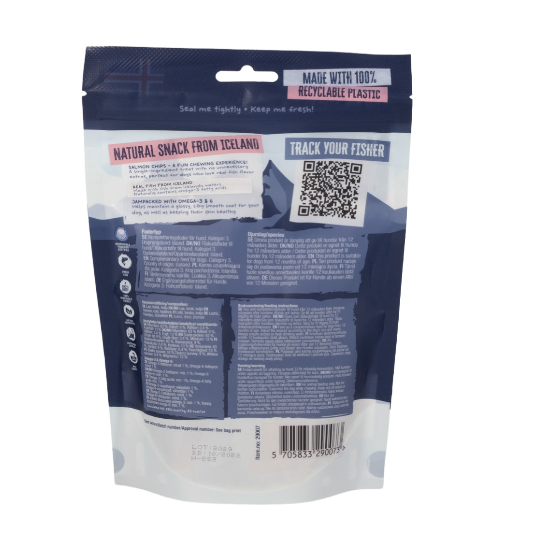 TreatEaters Iceland - Salmon Chips Large Bites (70g)