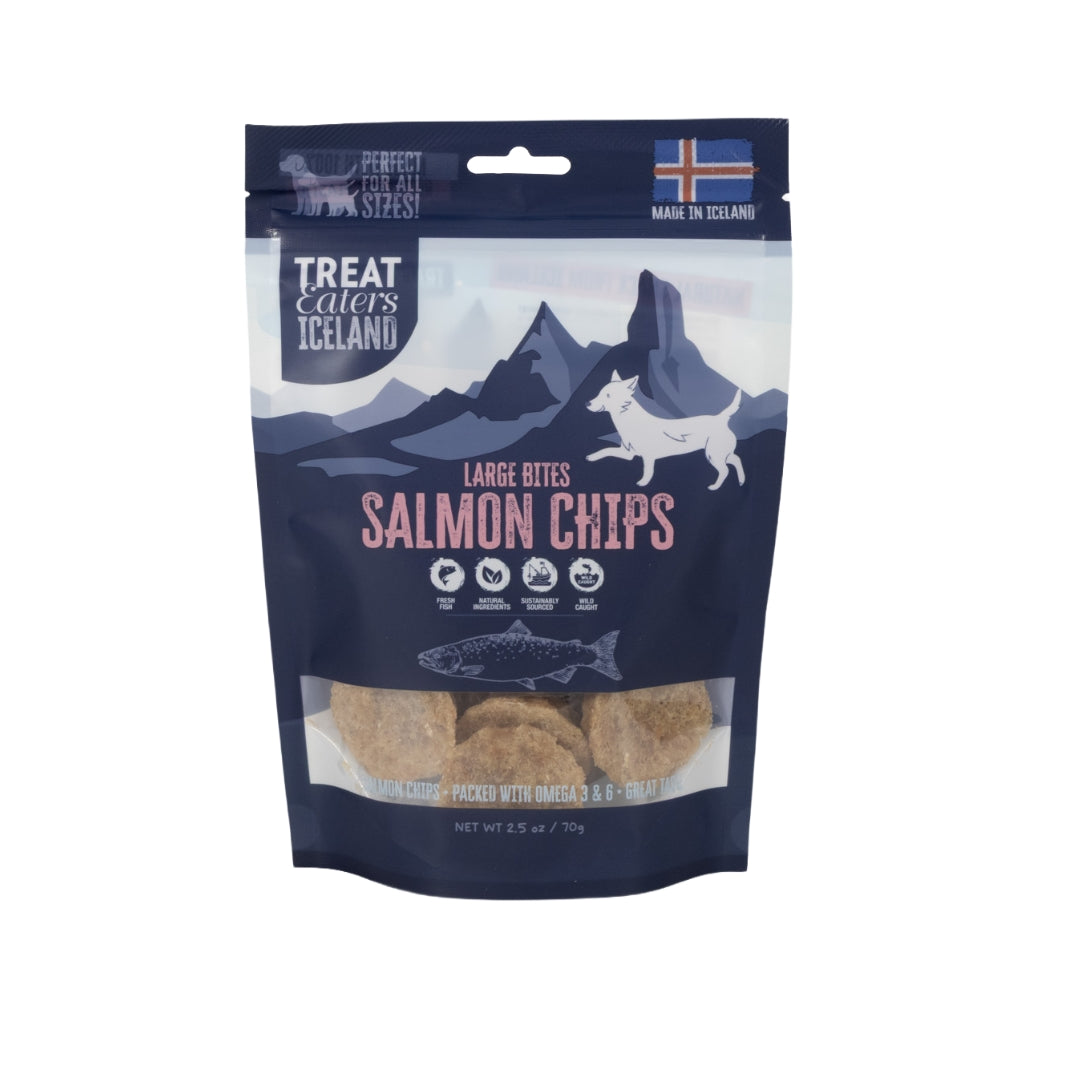 TreatEaters Iceland - Salmon Chips Large Bites (70g)