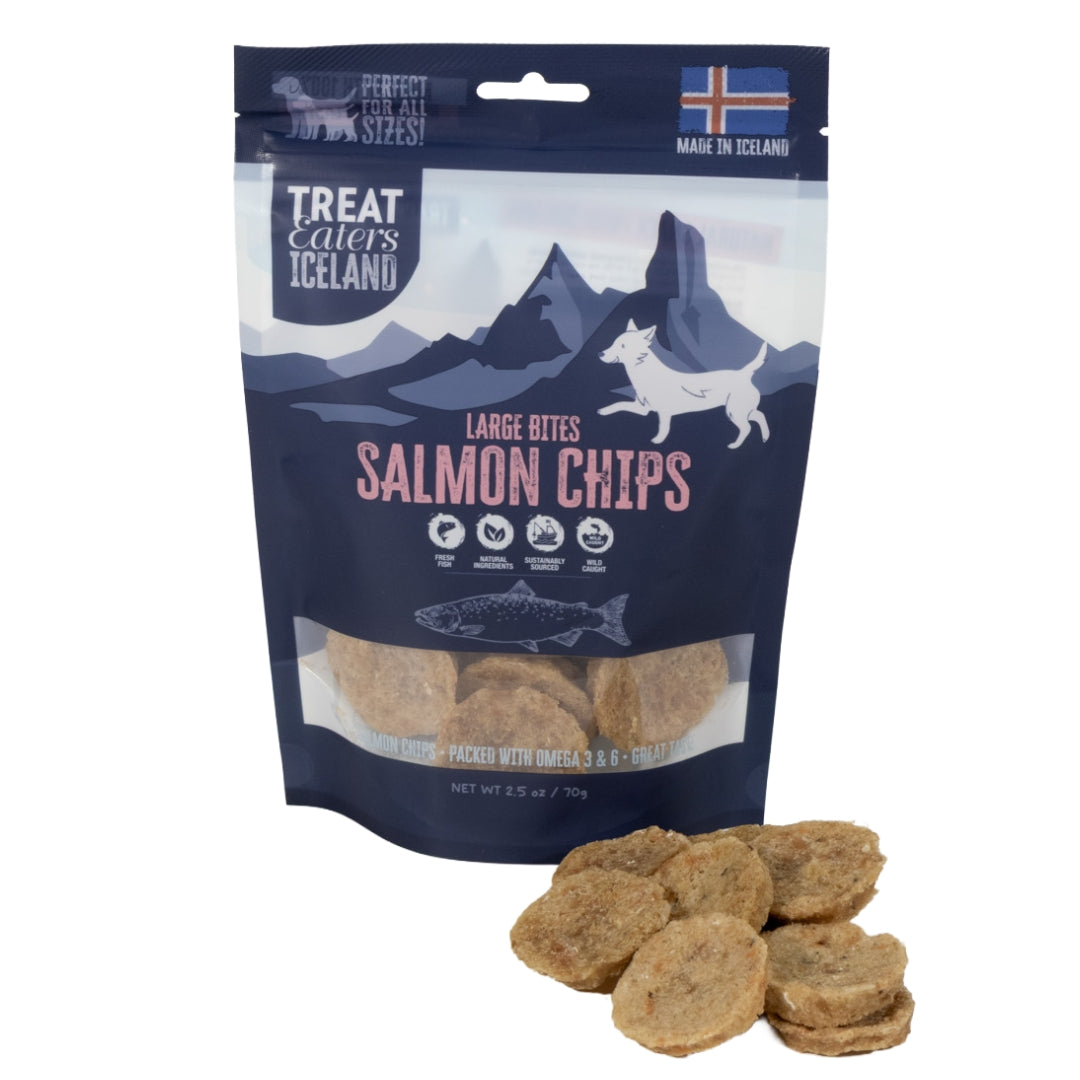 TreatEaters Iceland - Salmon Chips Large Bites (70g)