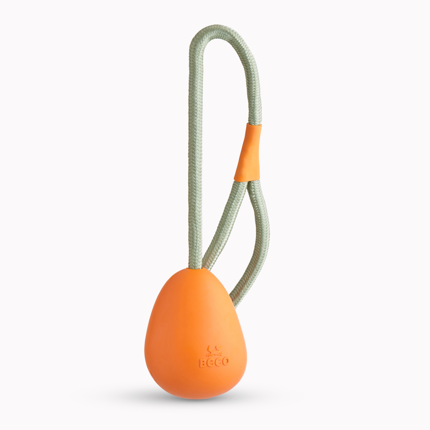 Beco - Slinger pebble | Äggformad boll med rep (Gul eller orange)