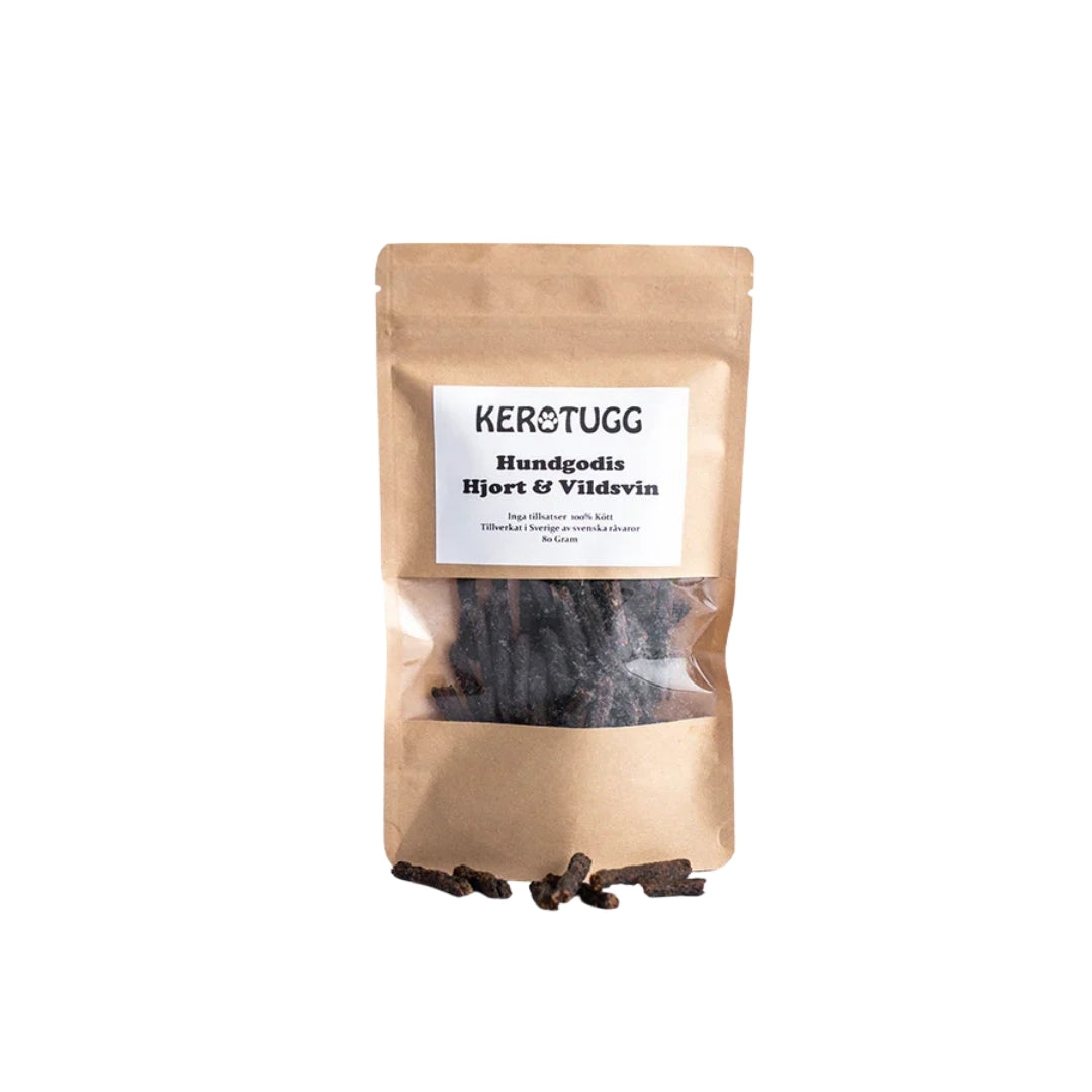Kerotugg - Svenskt Hjort & Vildsvinsgodis (80g)