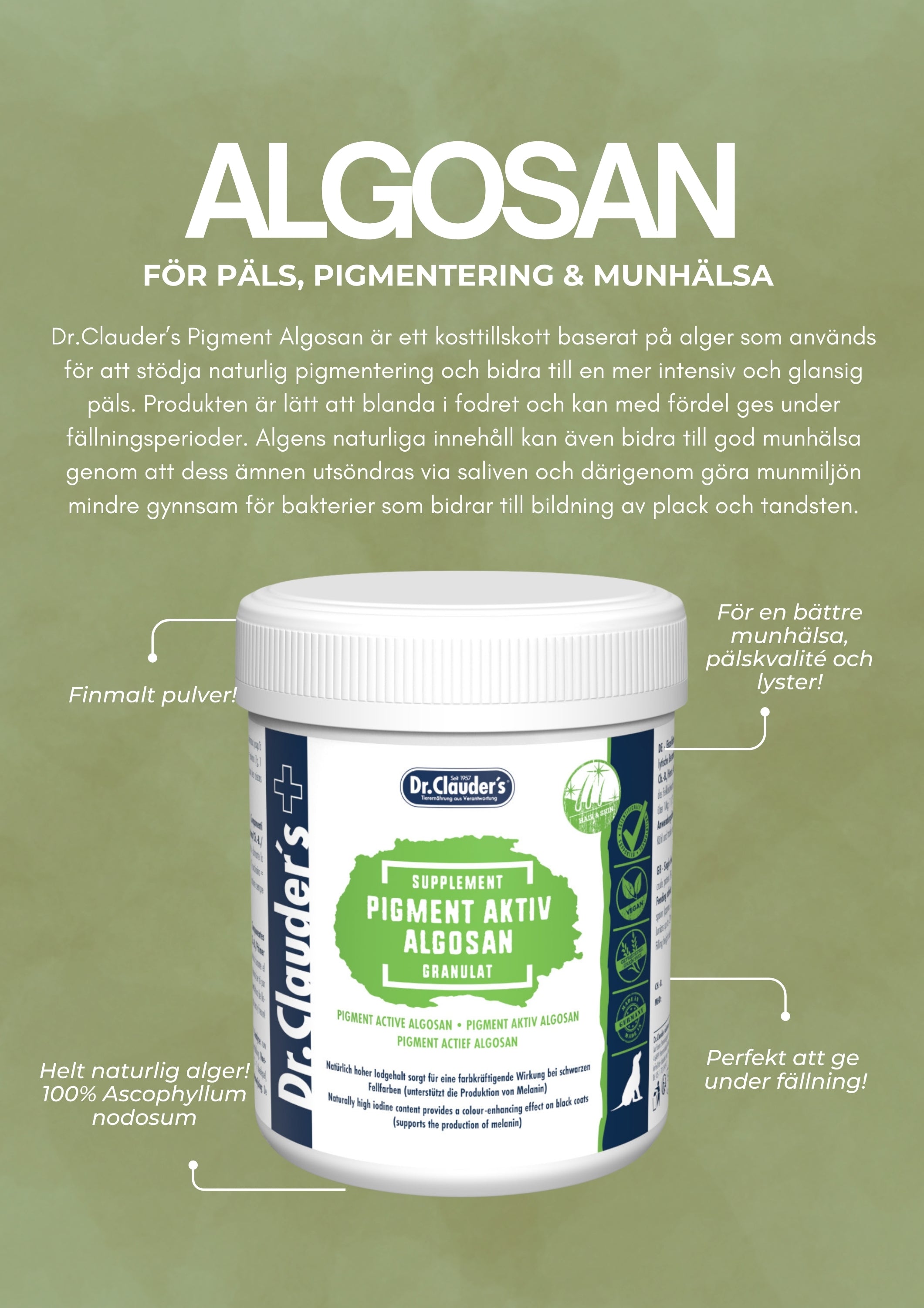Dr. Clauder´s - Pigment Algosan Pulver (400g)