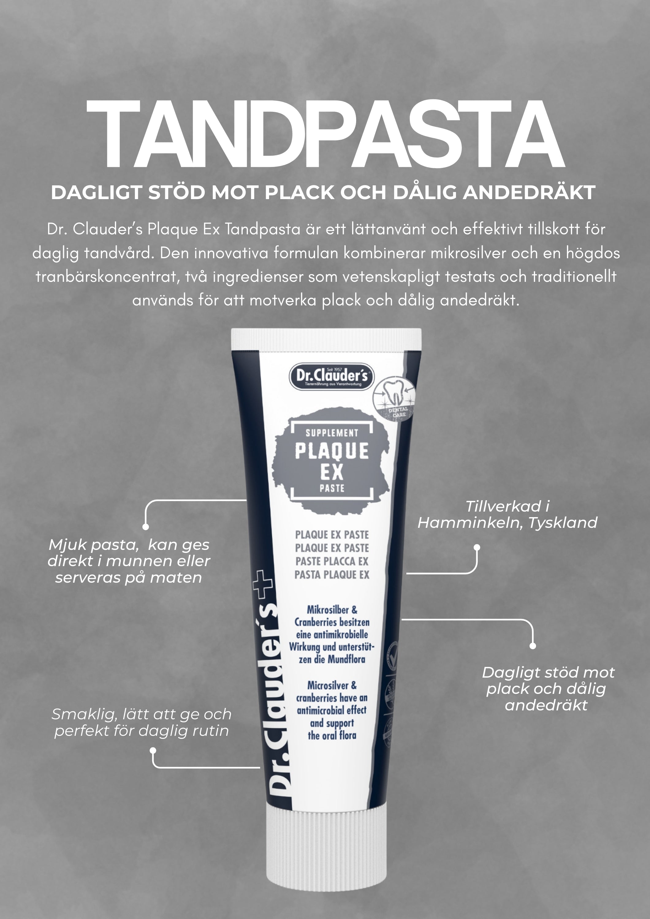 Dr. Clauder´s - Plaque tandpasta (100g)