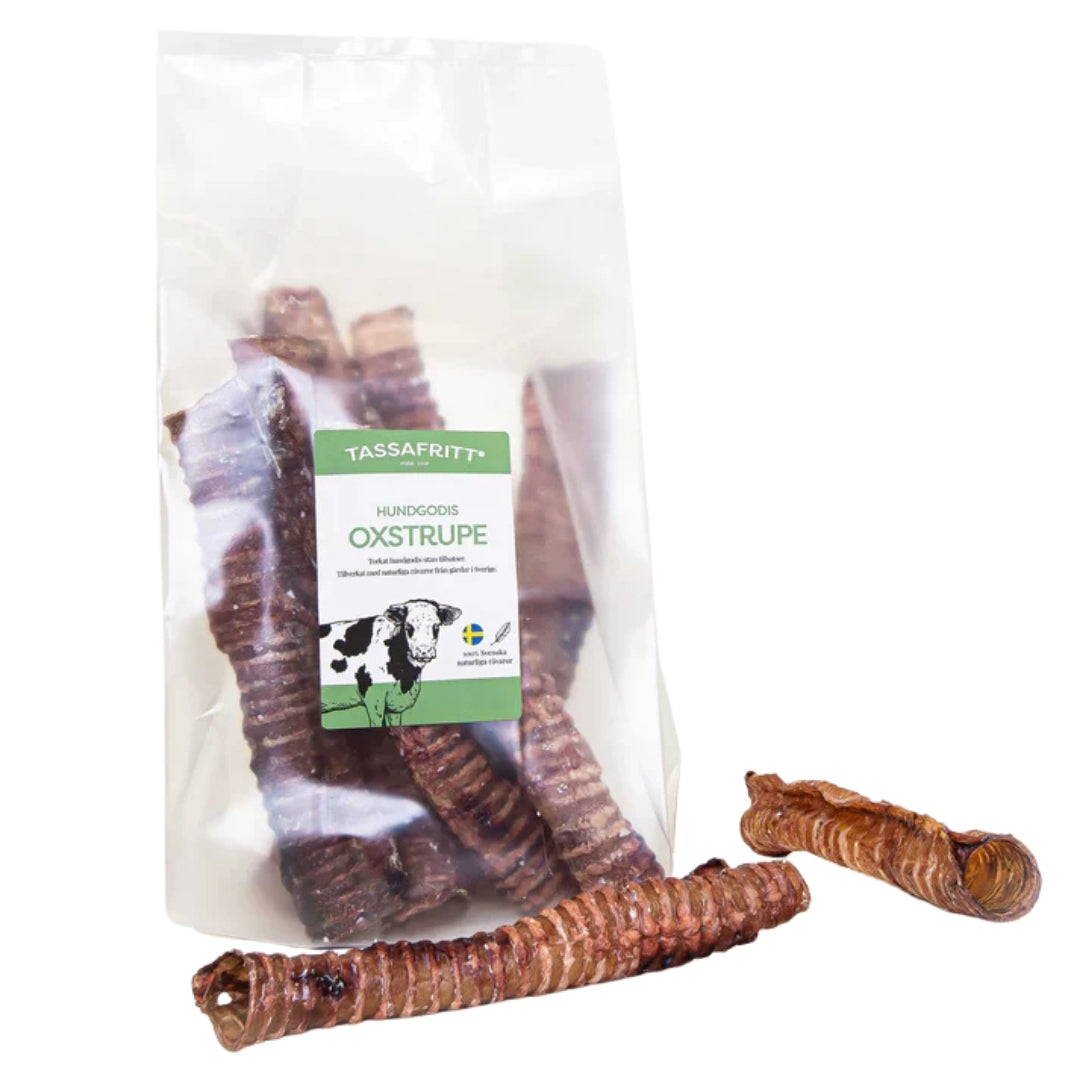TassaFritt - Svensk oxstrupe hel 40cm (7st i påse)