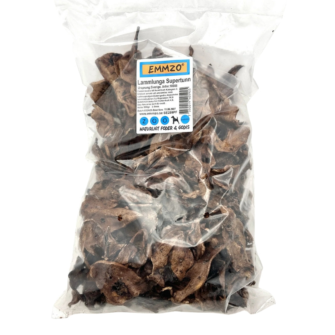 Emmzo - Svensk lammlunga supertunn (500g)