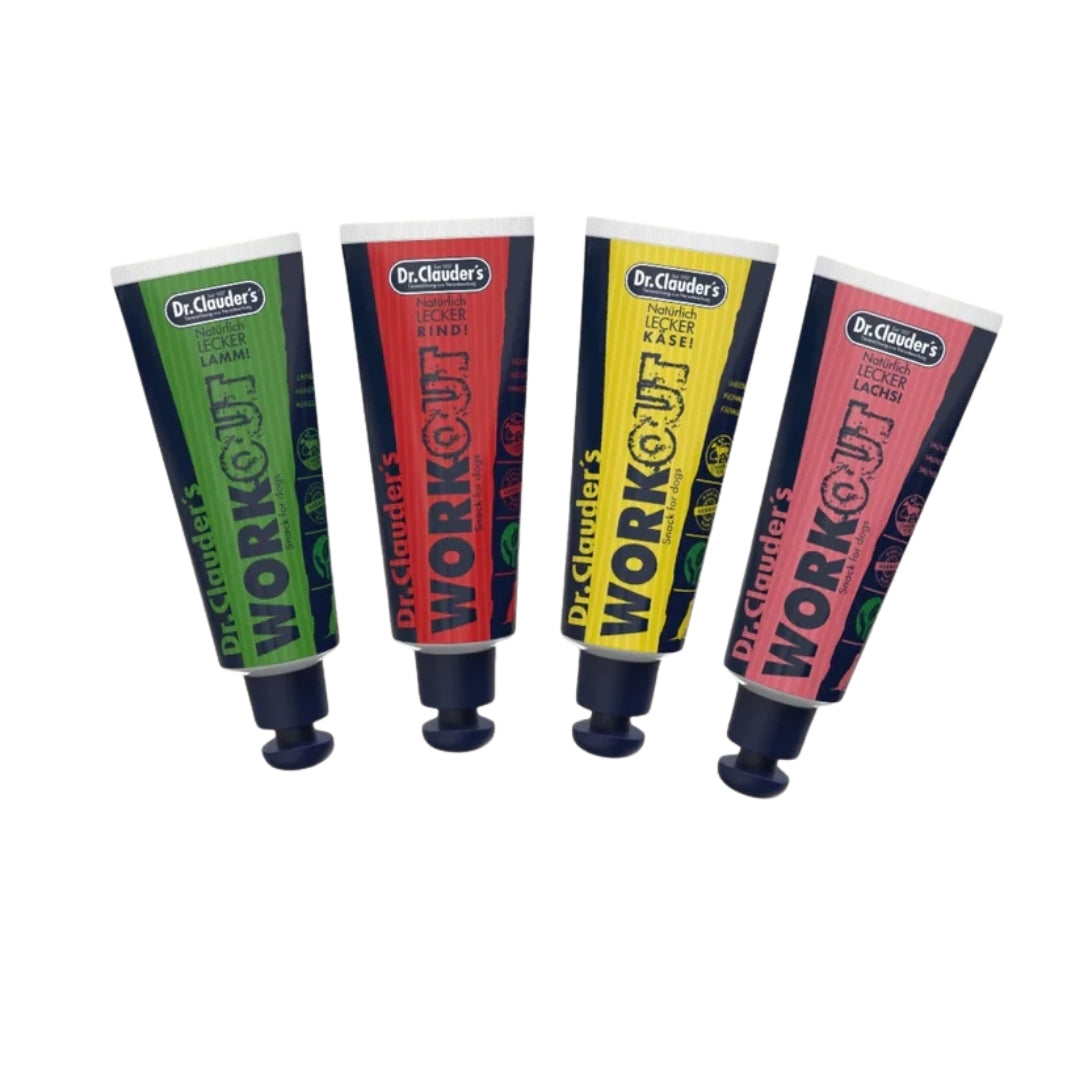 Dr. Clauder´s - 4-pack godistuber (Ost, Nöt, Lax, Lamm)