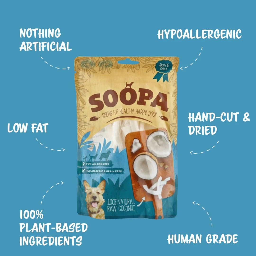 Soopa - Tugg av torkad kokos (100g)