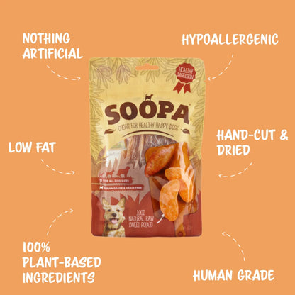 Soopa - Tugg av torkad sötpotatis (100g)