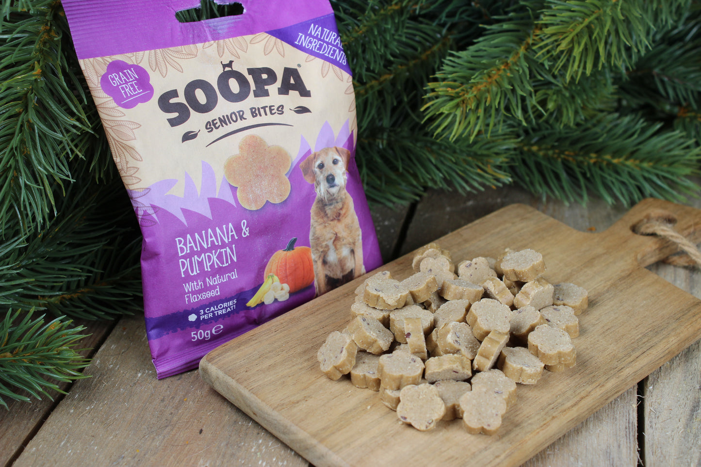 Soopa - Hundgodis SENIOR | Banan och pumpa (50g, 50 bitar)