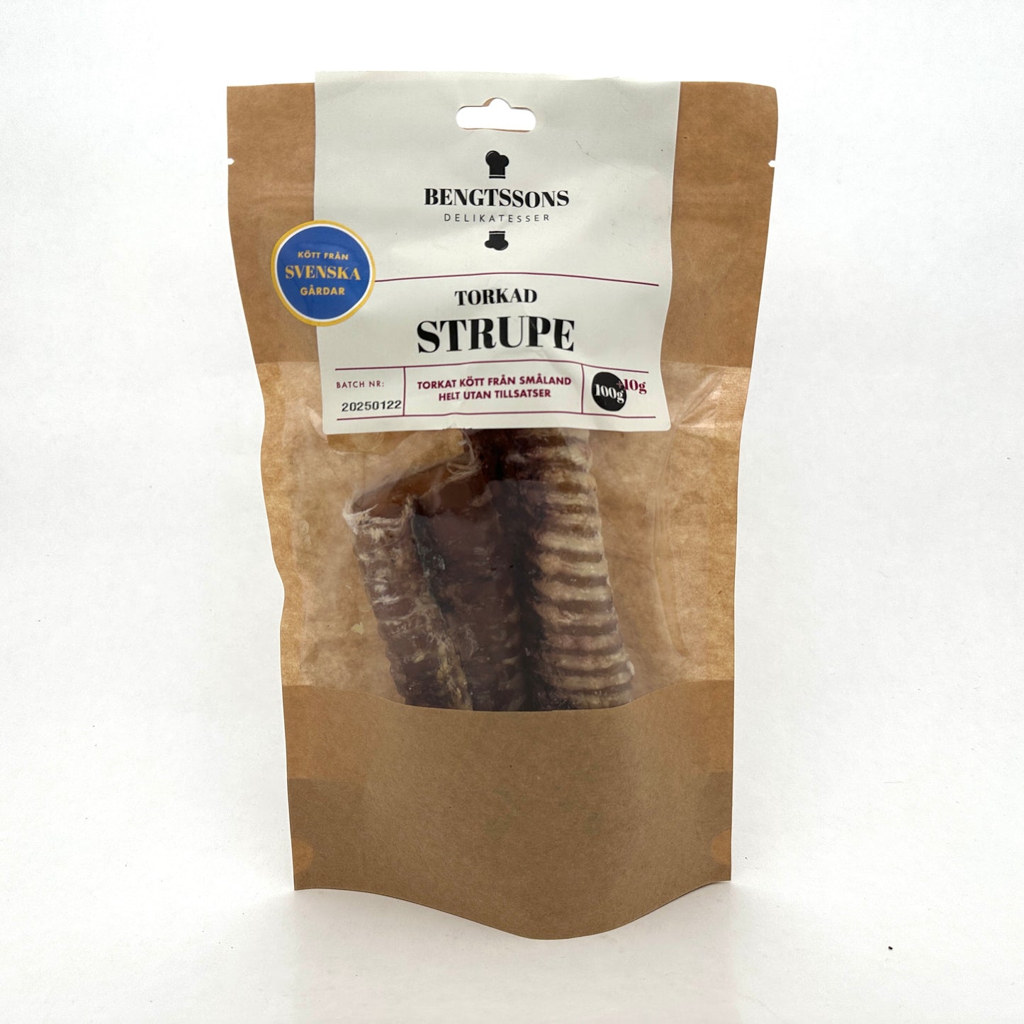 Bengtssons Delikatesser - Torkad nötstrupe (110g eller 1kg)