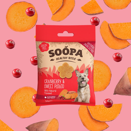 Soopa - Hundgodis | Tranbär och sötpotatis (50g, 50 bitar)
