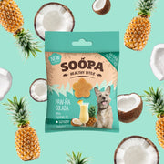 Soopa - Hundgodis | Paw-Na Colada, kokos och ananas (50g, 50 bitar)