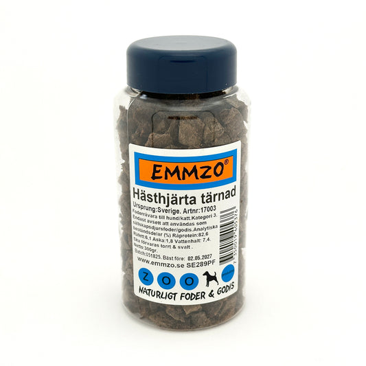 Emmzo - Svenskt hästhjärta tärnad (300g)