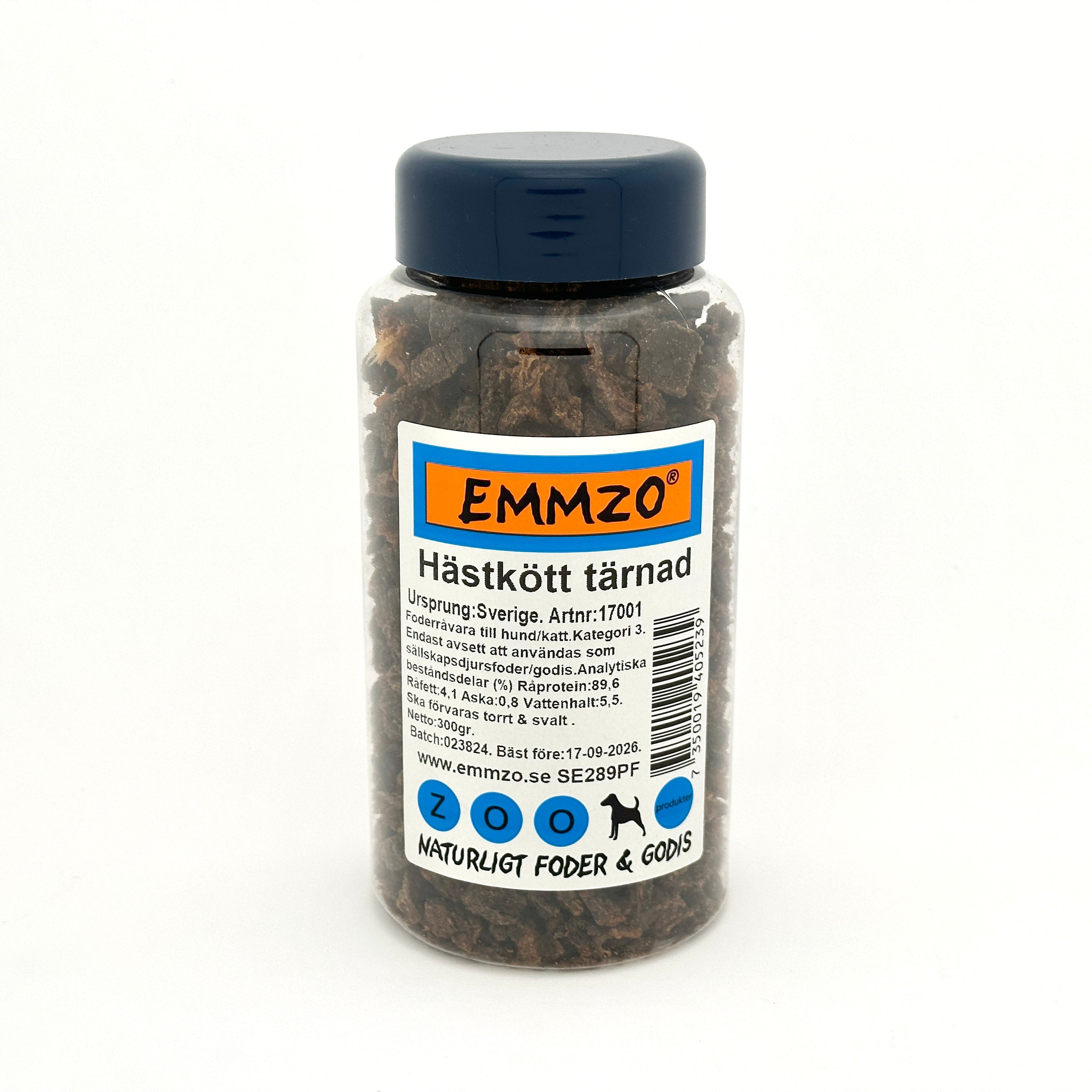 Emmzo - Svenskt hästkött tärnad (300g)