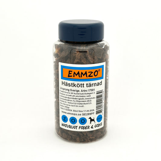 Emmzo - Svenskt hästkött tärnad (300g)