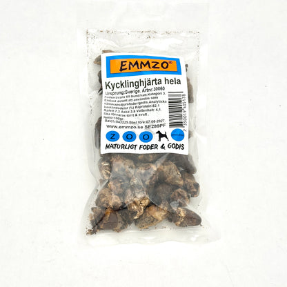 Emmzo - Hela kycklinghjärtan från Sverige (100g, 300g eller 500g)