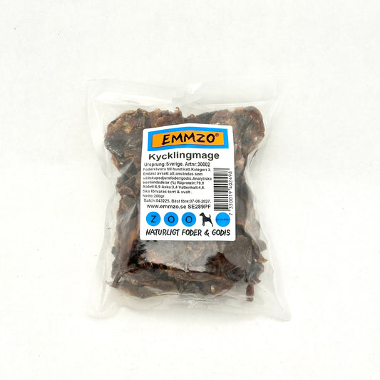 Emmzo - Svensk kycklingmage (200g eller 1kg)