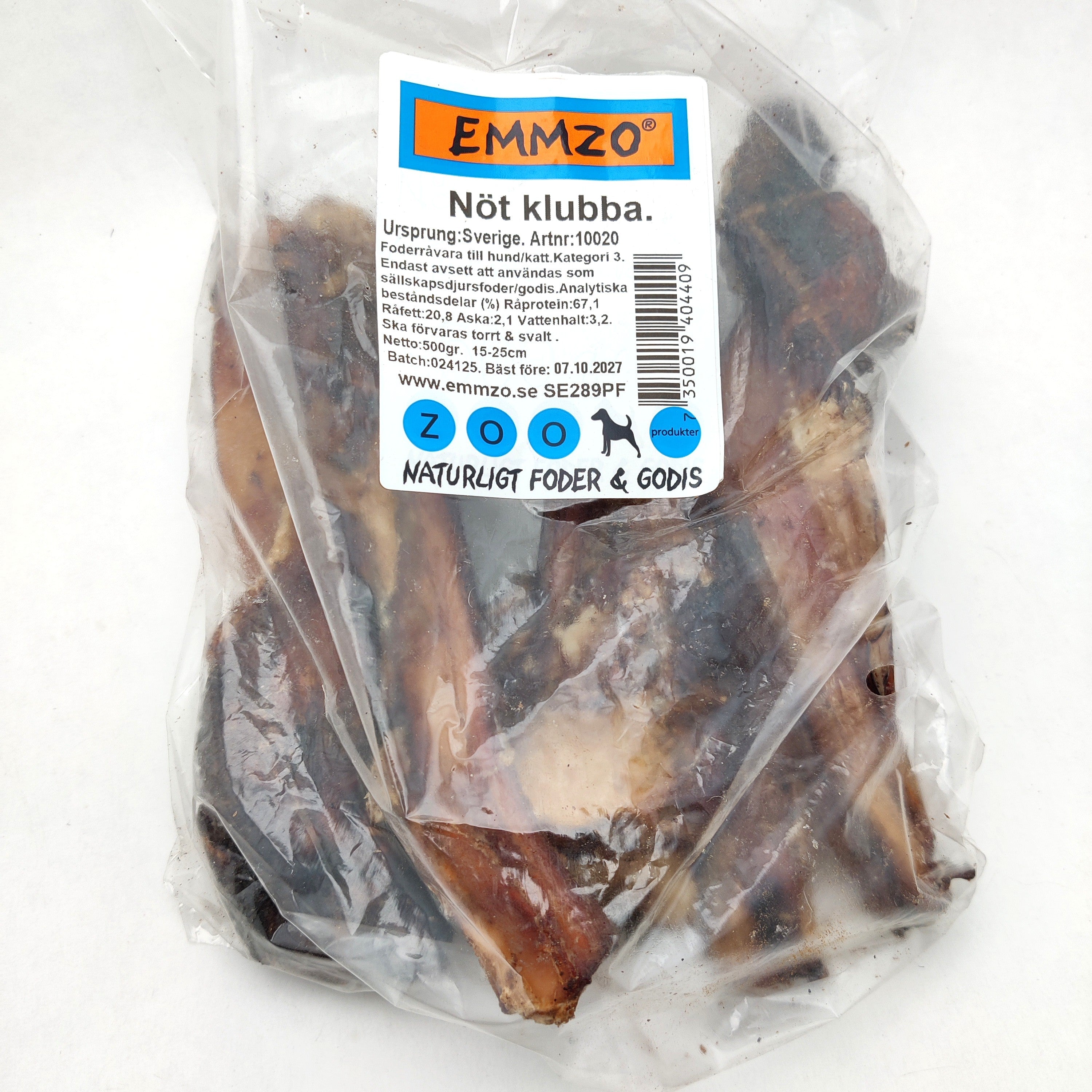 Emmzo  - Svensk nötklubba (500g, 15-25cm)