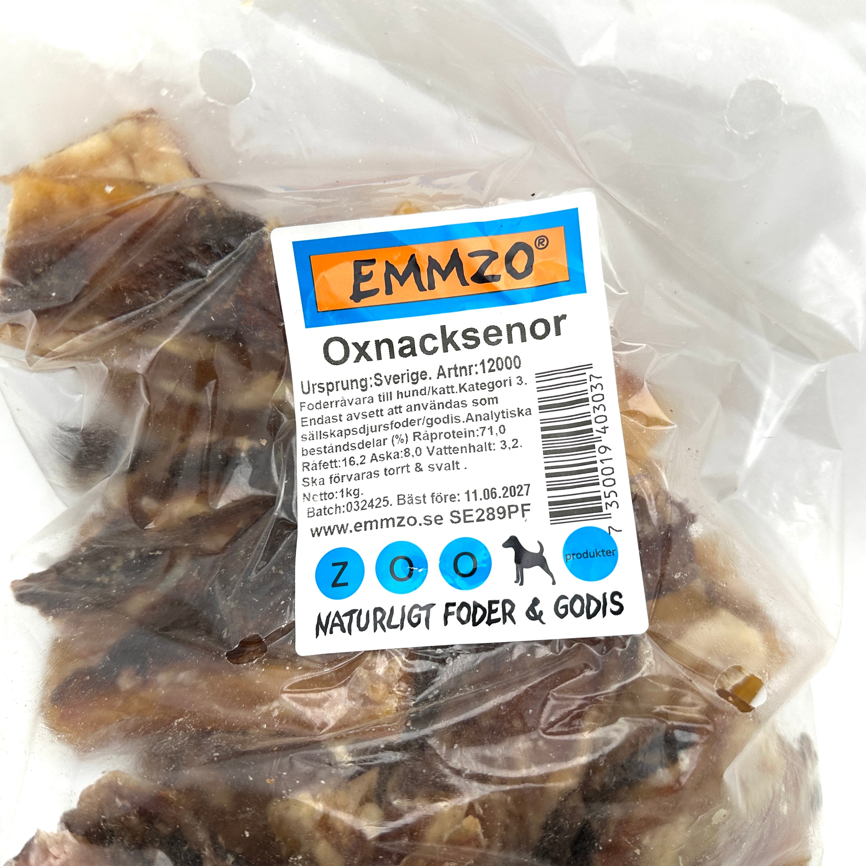 Emmzo - Svensk oxnacksena i bit (Cirka 8-13cm)