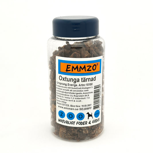 Emmzo - Svensk oxtunga tärnad (300g)