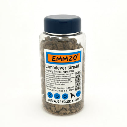 Emmzo - Svensk lammlever tärnad (100 eller 300g)