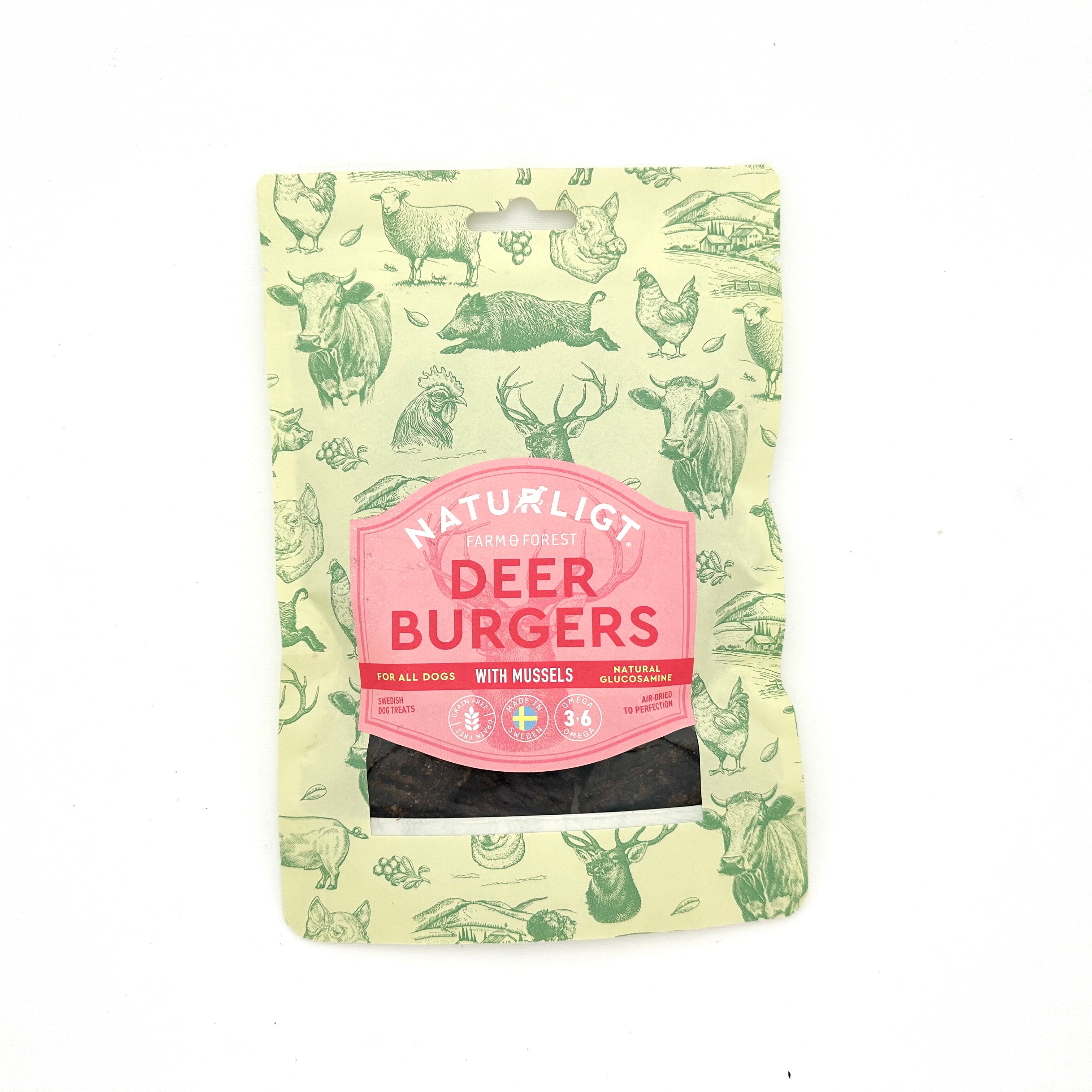 Farm & Forest - Hjortburgare med mussla (120g)