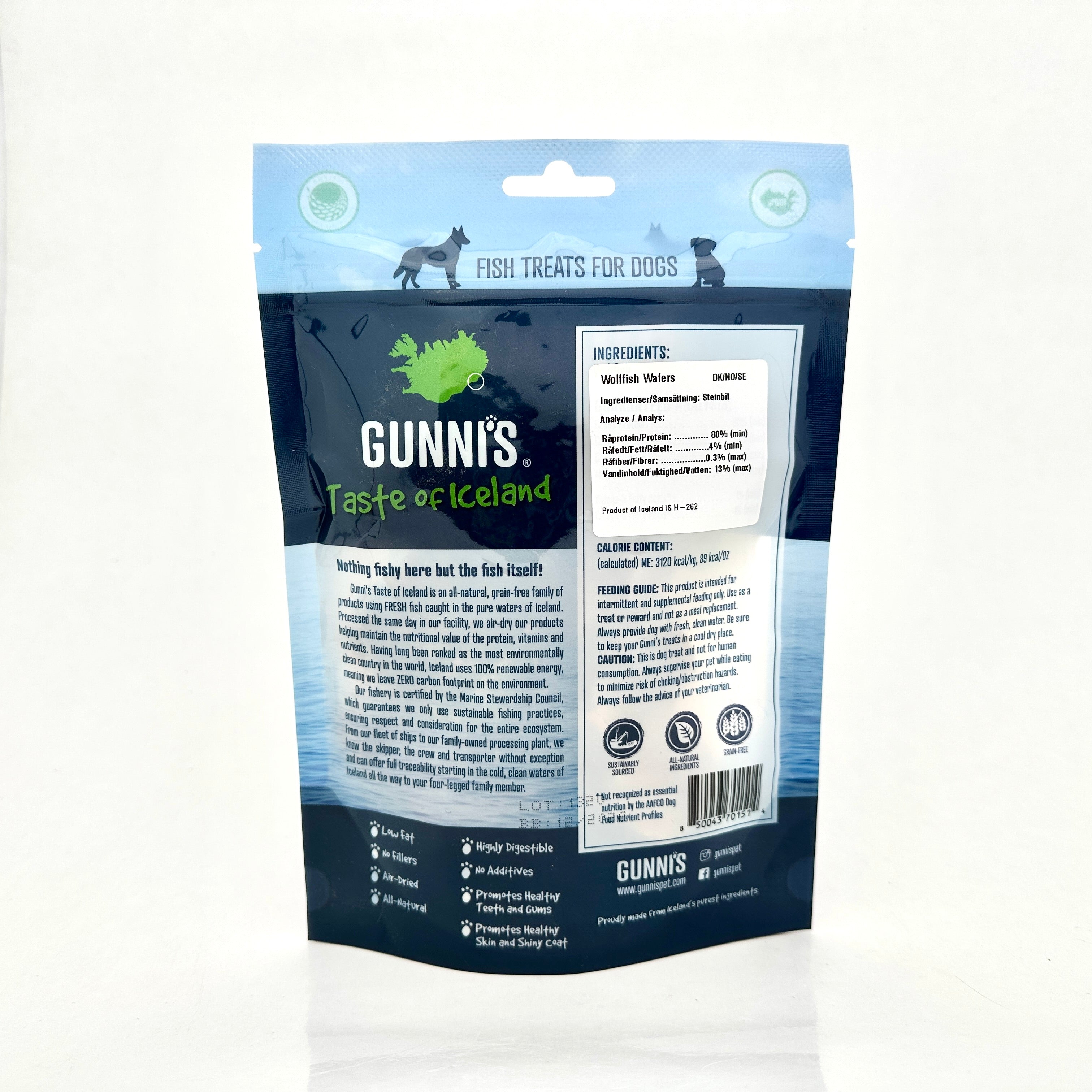 Gunnis - Kex av havskatt (85g)