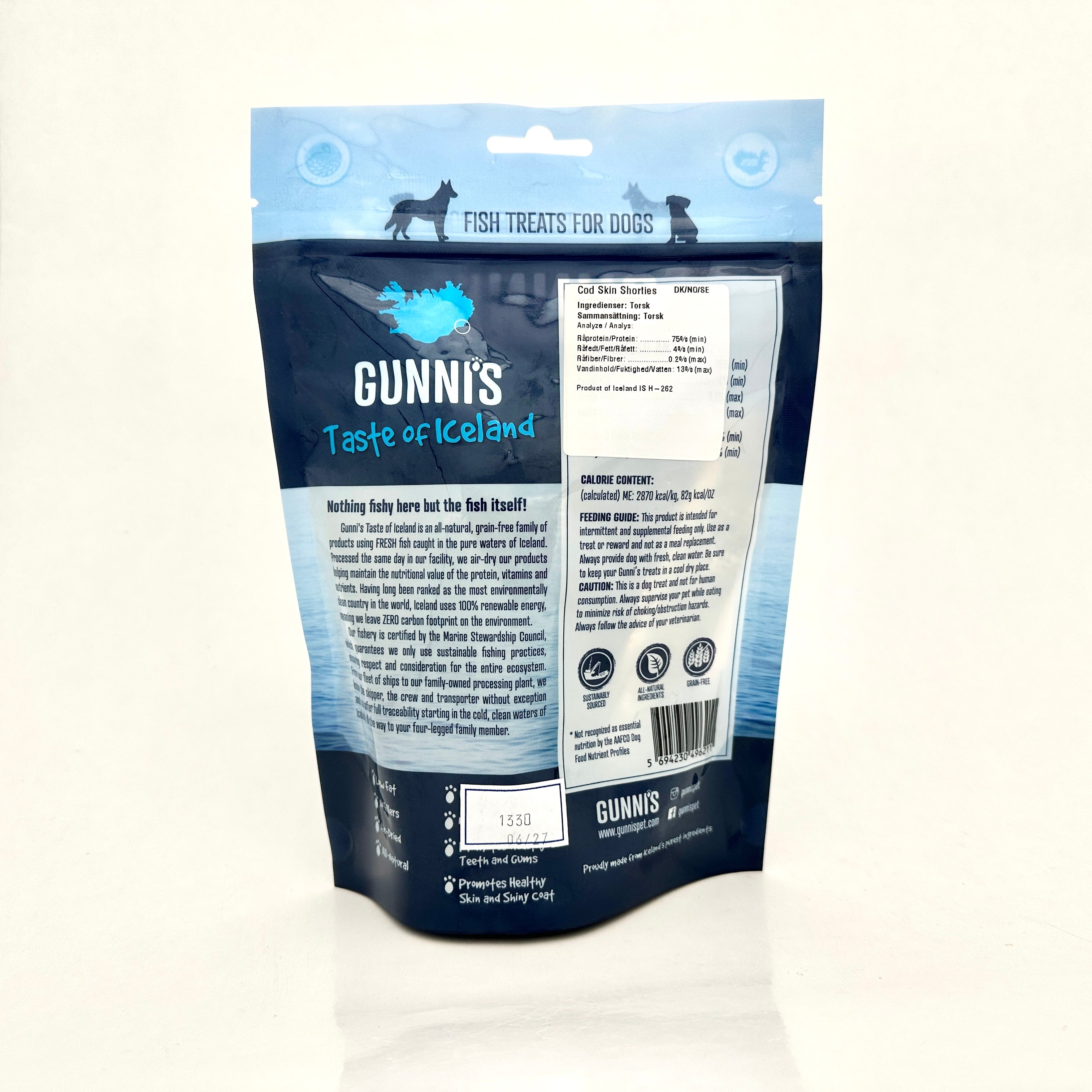 Gunnis - Torkat torskskinn (71g)