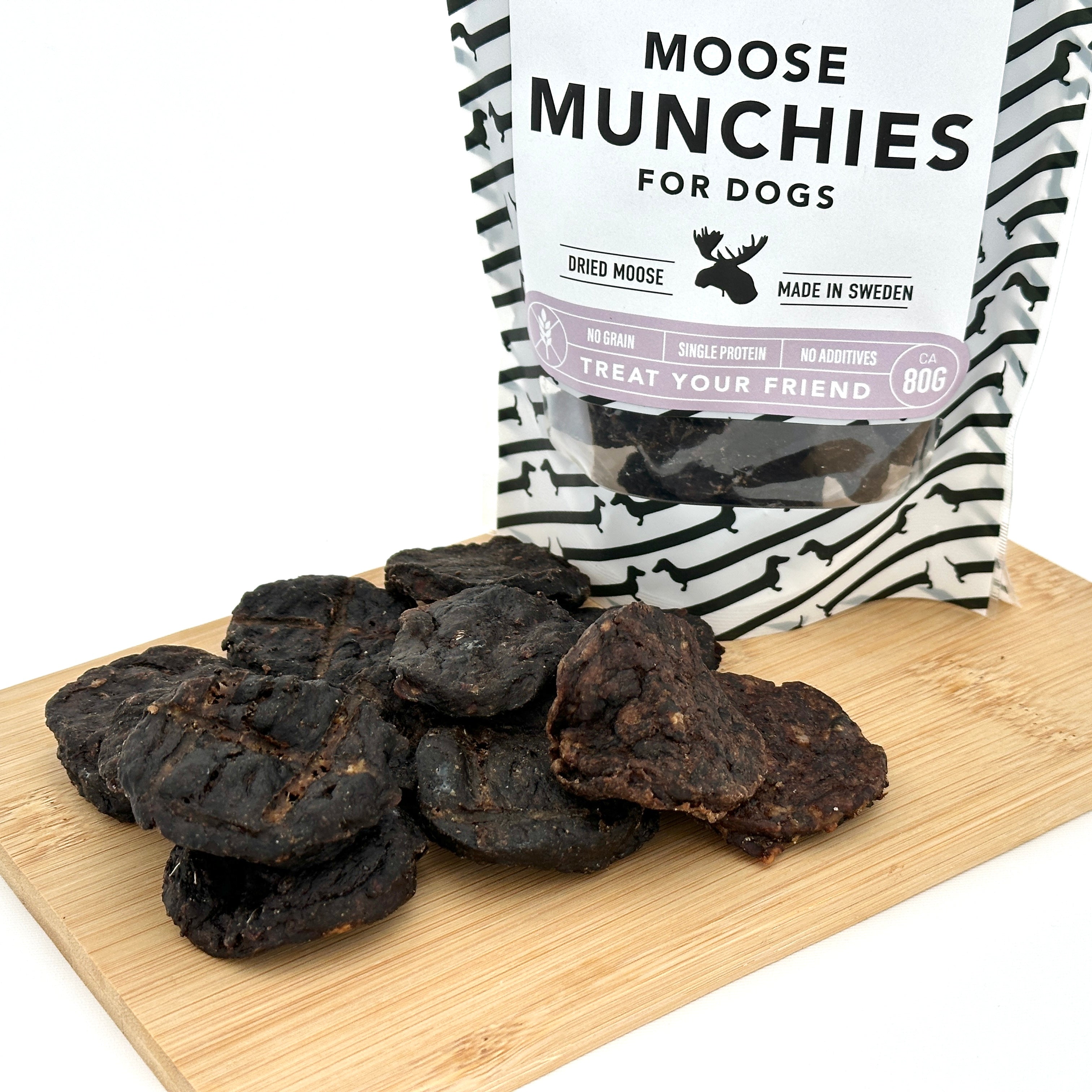 Hugo & Celine - Moose Munchies | Svenska älgkakor (80g)