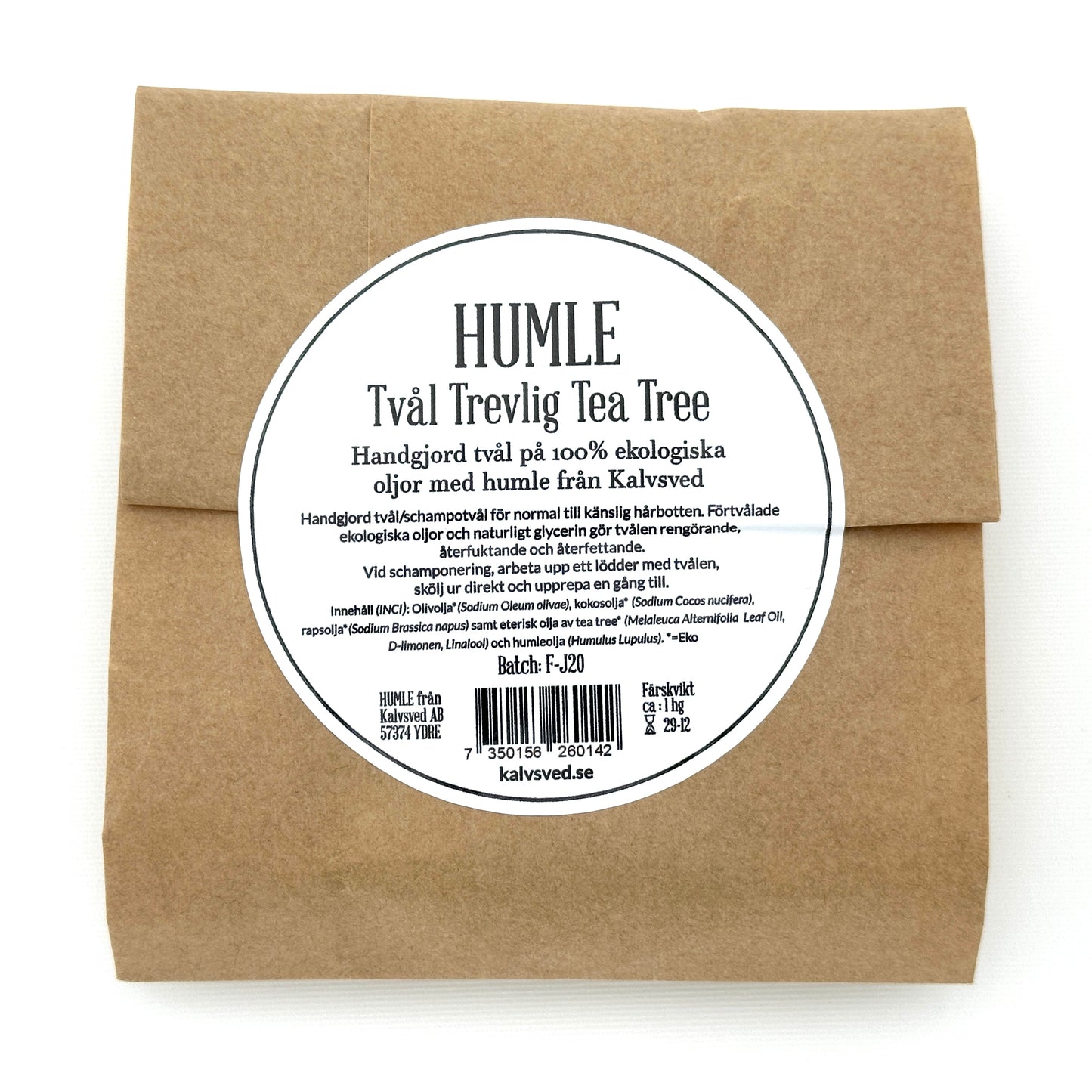 HUMLE - Tea tree - Tvål för känslig hy (100g)