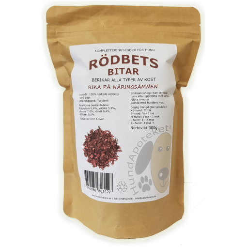 Hundapoteket - Rödbetsbitar (300g)